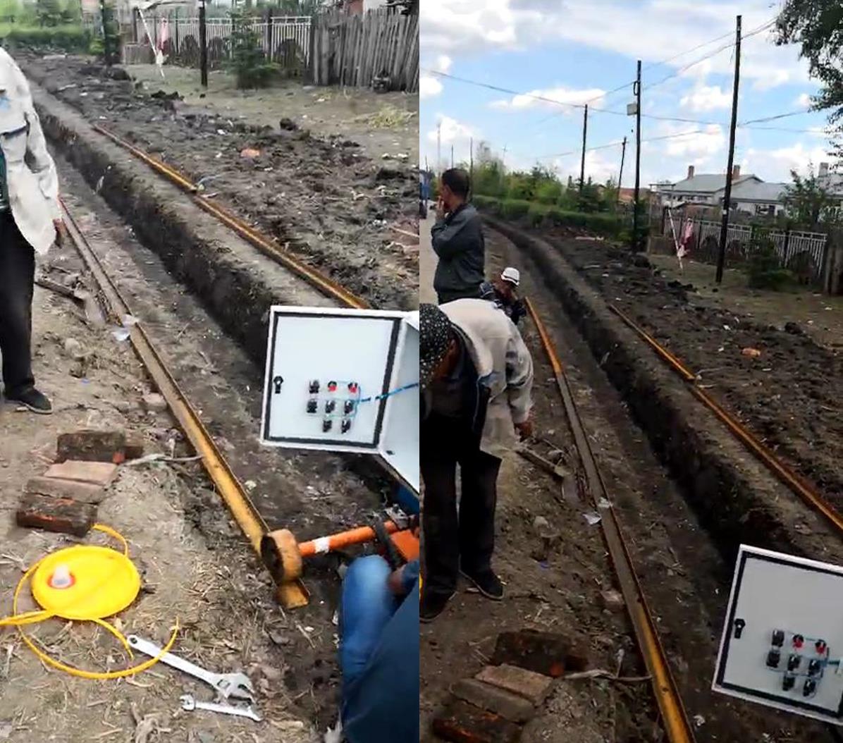綏化公路邊溝現場(chǎng)開(kāi)挖后渠型較為標準
